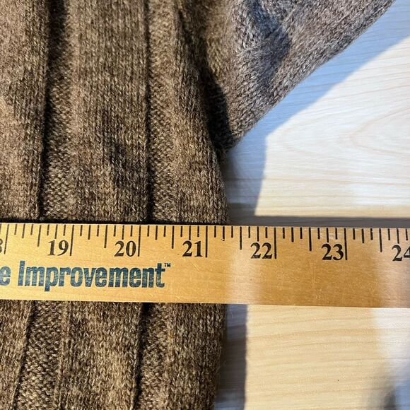 VTG Jaeger Knitwear Cardigan 36” Fair Isle Trim Wool Blend Holiday Preppy Casual - Picture 5 of 7